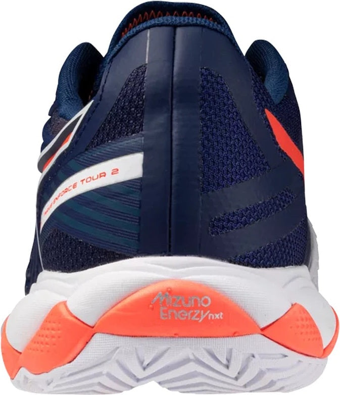Mizuno 550094 Wave Enforce Tour 2 Ac Men’s Racquet Sports Shoe - Beacon Blue White