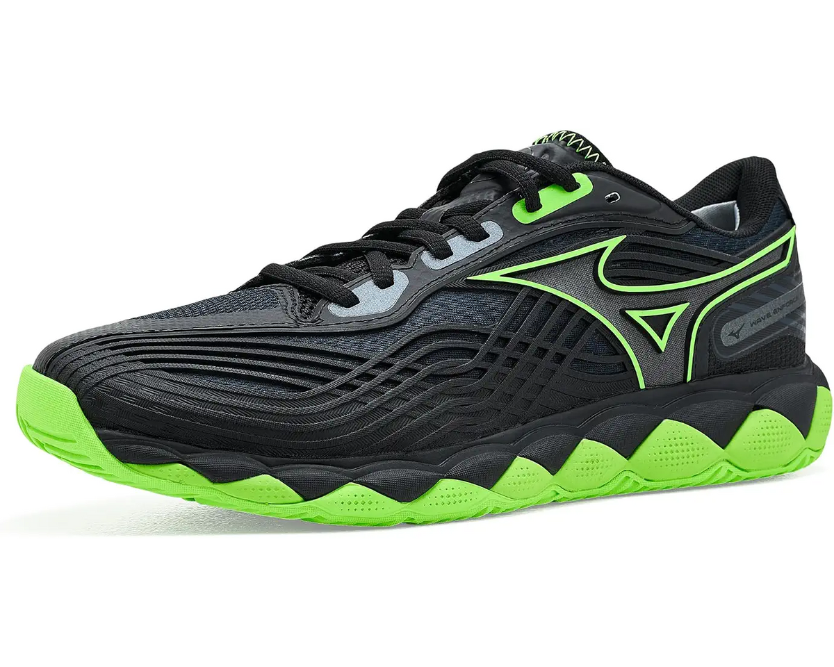 Mizuno 550094 Wave Enforce Tour 2 Ac Men’s Racquet Sports Shoe - Black-glowing Apple