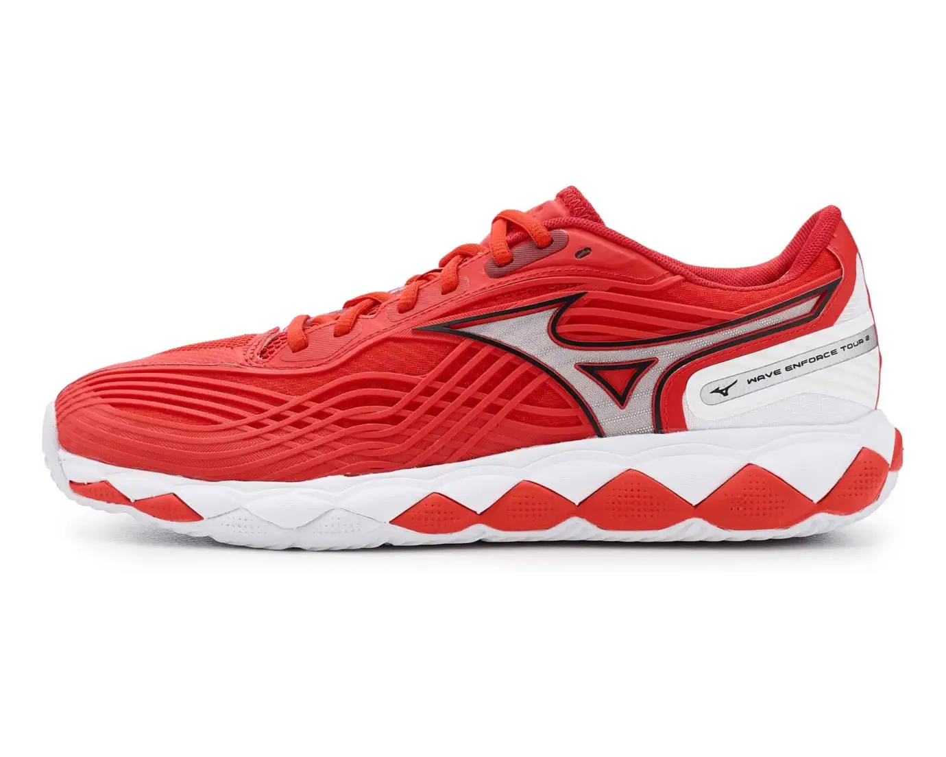 Mizuno 550094 Wave Enforce Tour 2 Ac Men’s Racquet Sports Shoe - Fiery Red-white