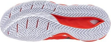 Mizuno 550094 Wave Enforce Tour 2 Ac Men’s Racquet Sports Shoe - Fiery Red-white