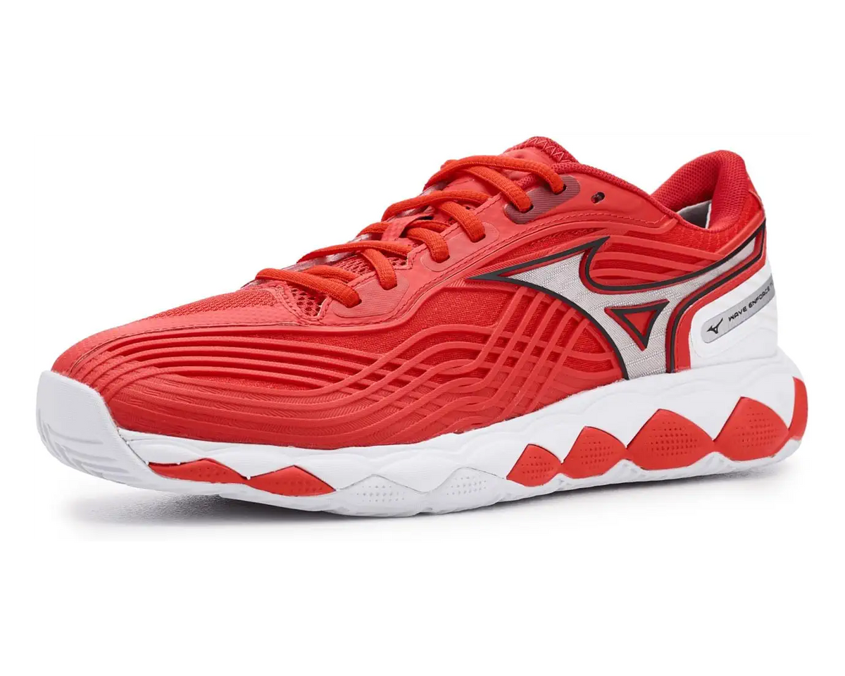 Mizuno 550094 Wave Enforce Tour 2 Ac Men’s Racquet Sports Shoe - Fiery Red-white