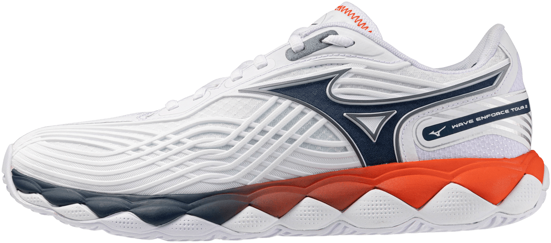 Mizuno 550094 Wave Enforce Tour 2 Ac Men’s Racquet Sports Shoe - White Insignia Blue