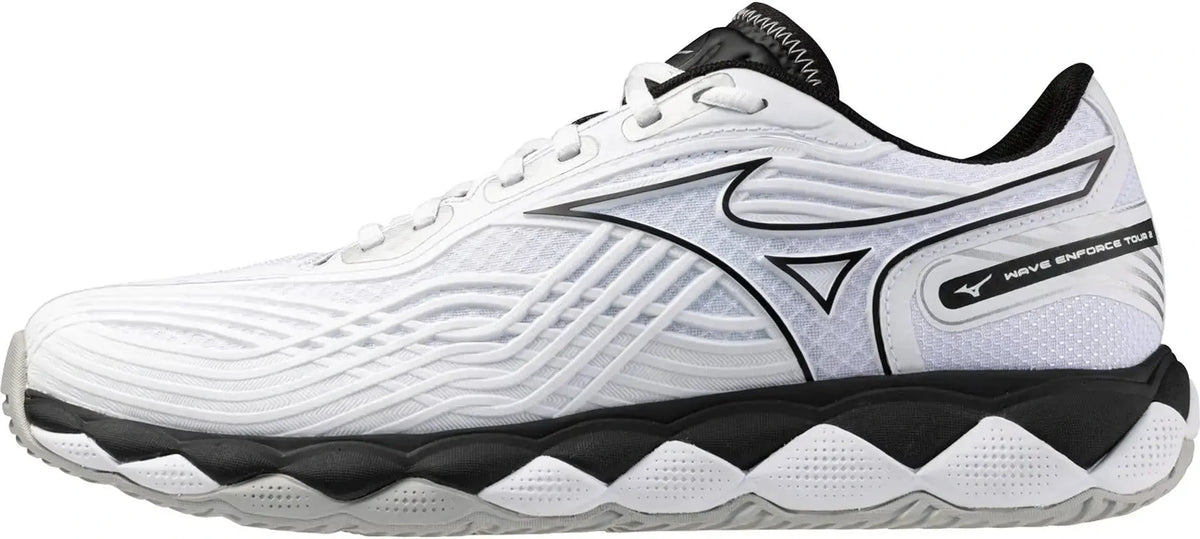 Mizuno 550094 Wave Enforce Tour 2 Ac Men’s Racquet Sports Shoe - White Black