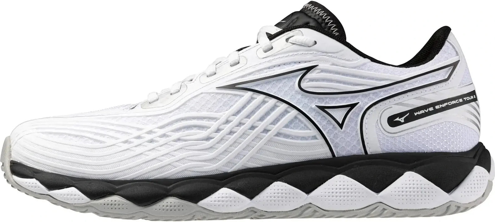 Mizuno 550094 Wave Enforce Tour 2 Ac Men’s Racquet Sports Shoe - White Black
