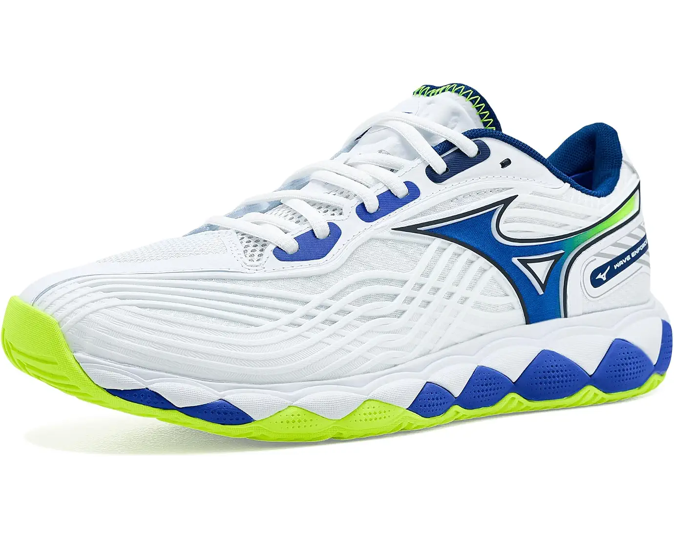 Mizuno 550094 Wave Enforce Tour 2 Ac Men’s Racquet Sports Shoe - White-dazzling Blue - 7