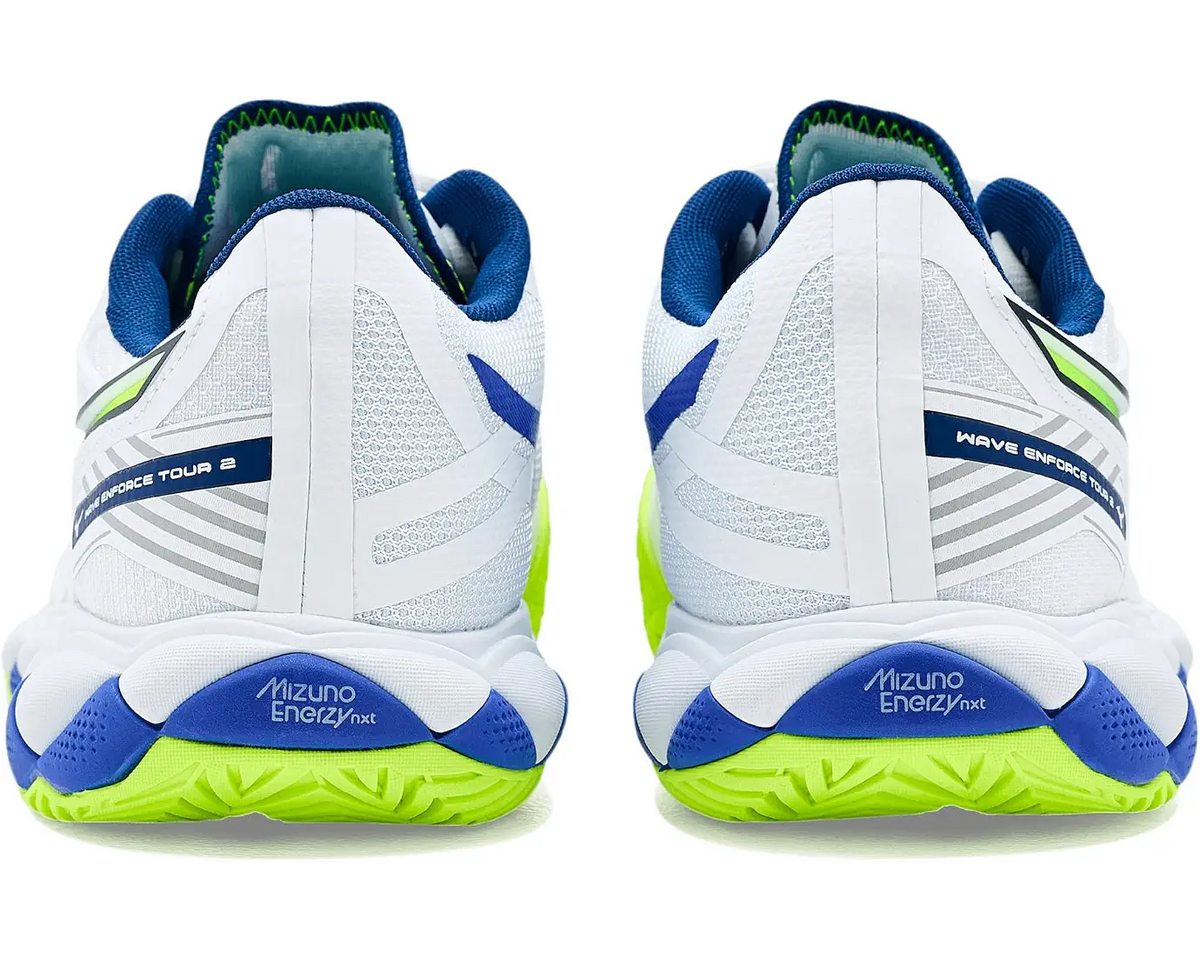 Mizuno 550094 Wave Enforce Tour 2 Ac Men’s Racquet Sports Shoe - White-dazzling Blue