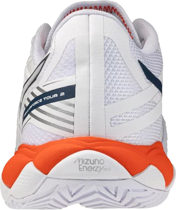 Mizuno 550094 Wave Enforce Tour 2 Ac Men’s Racquet Sports Shoe - White Insignia Blue