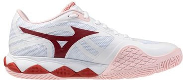 Mizuno 550095 Wave Enforce Tour 2 Ac Women’s Racquet Sports Shoe - White-pinkesque