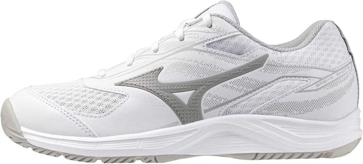 Mizuno 550097 Break Shot 5 Ac Women’s Tennis Shoes - White Ultimate Gray