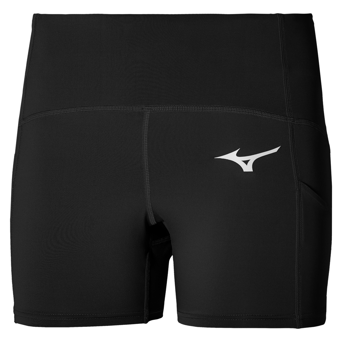 Mizuno 550115 Racquet Sports Women’s Short Tight - Black - Ladies Xl