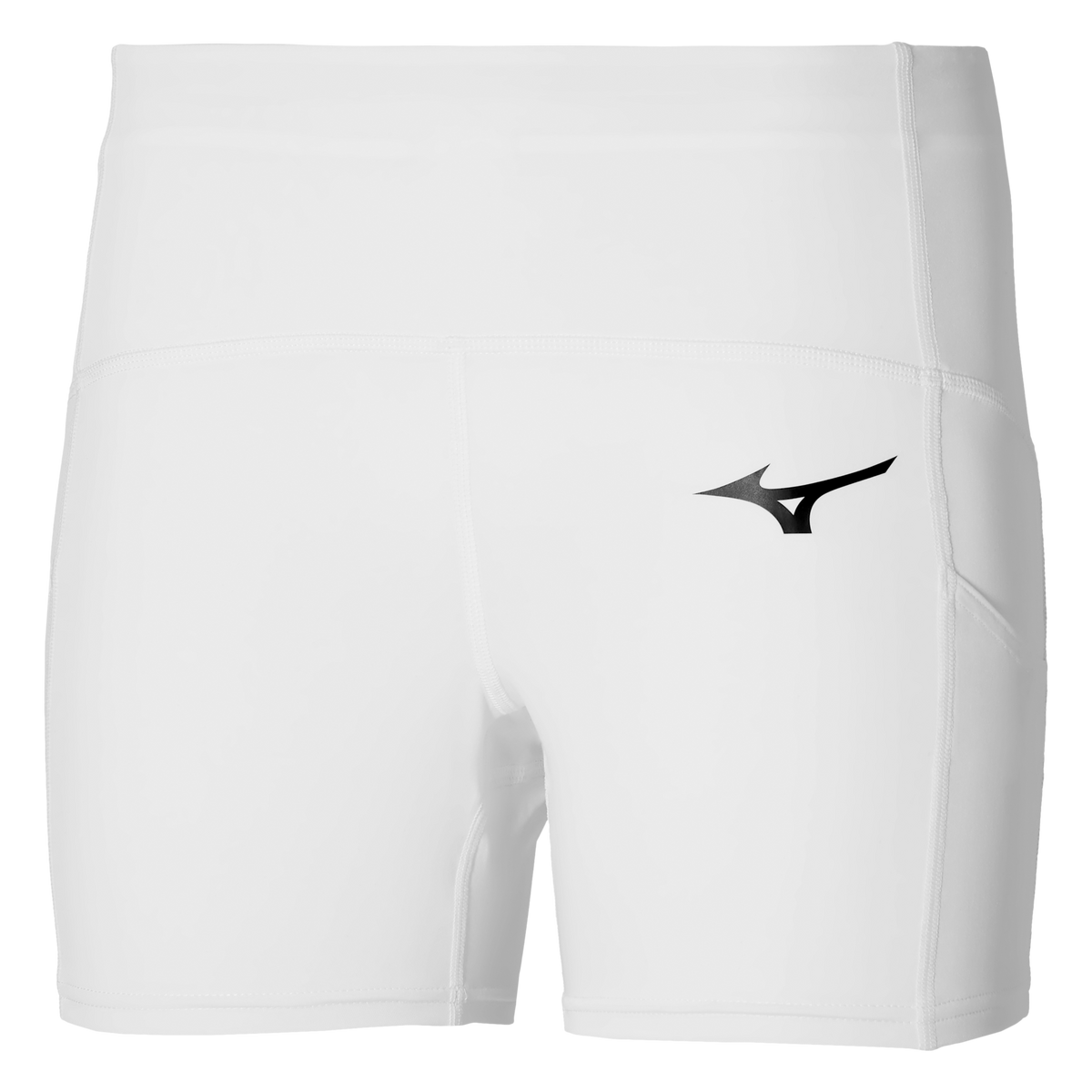 Mizuno 550115 Racquet Sports Women’s Short Tight - White - Ladies Xl