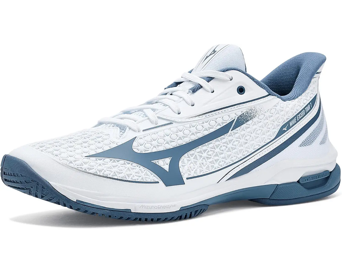 Mizuno 550118 Wave Exceed Tour 7 Ac Men Tennis Shoes - White China Blue
