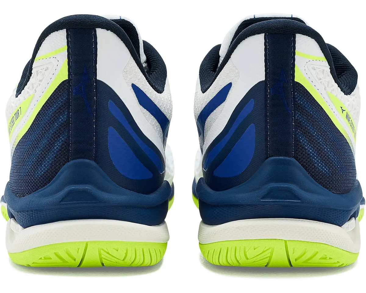 Mizuno 550118 Wave Exceed Tour 7 Ac Men Tennis Shoes - White Dazzling Blue
