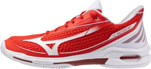 Mizuno 550118 Wave Exceed Tour 7 Ac Men’s Racquet Sports Shoe - Fiery Red-white
