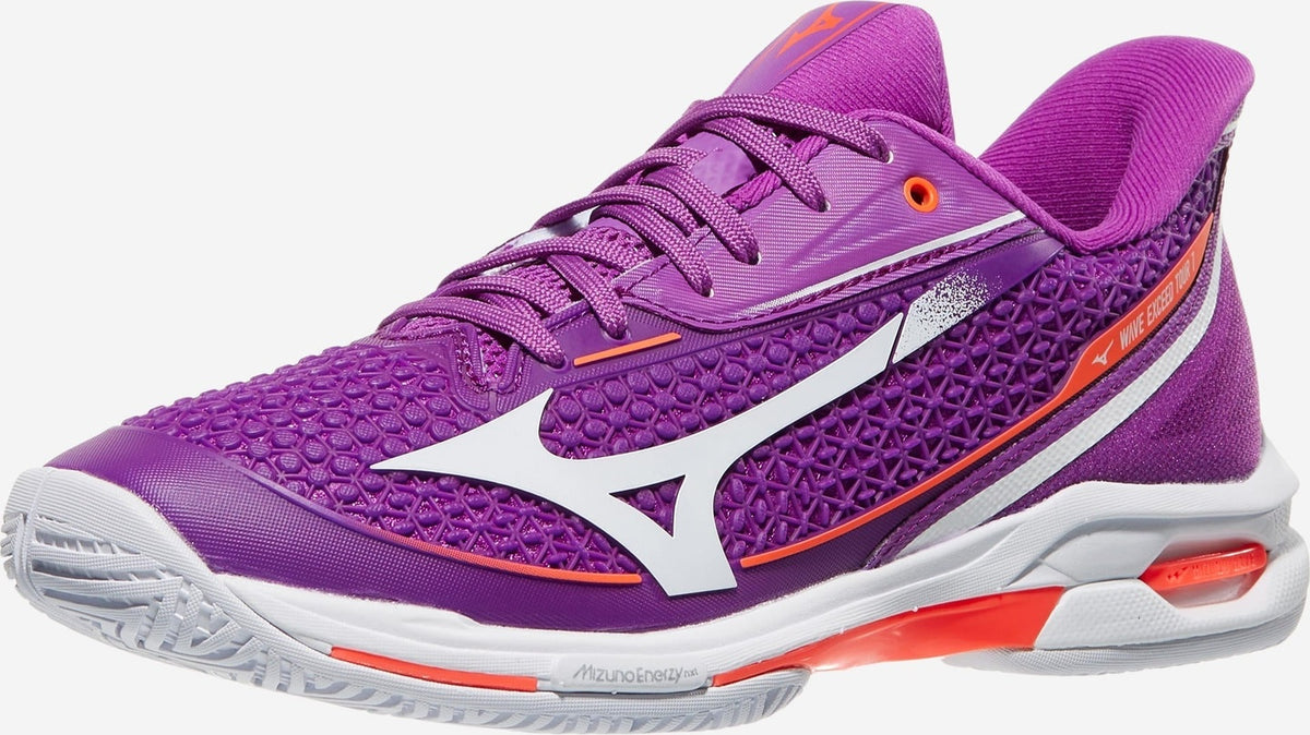 Mizuno 550119 Wave Exceed Tour 7 Ac Women Tennis Shoes - Dahlia White