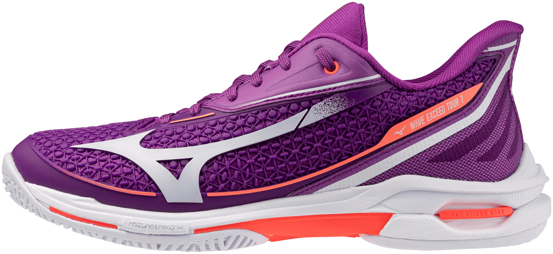 Mizuno 550119 Wave Exceed Tour 7 Ac Women Tennis Shoes - Dahlia White