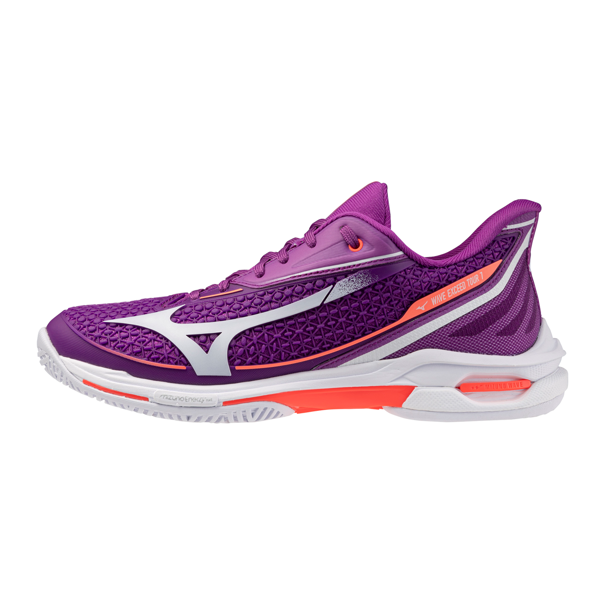 Mizuno 550119 Wave Exceed Tour 7 Ac Women Tennis Shoes - Dahlia White