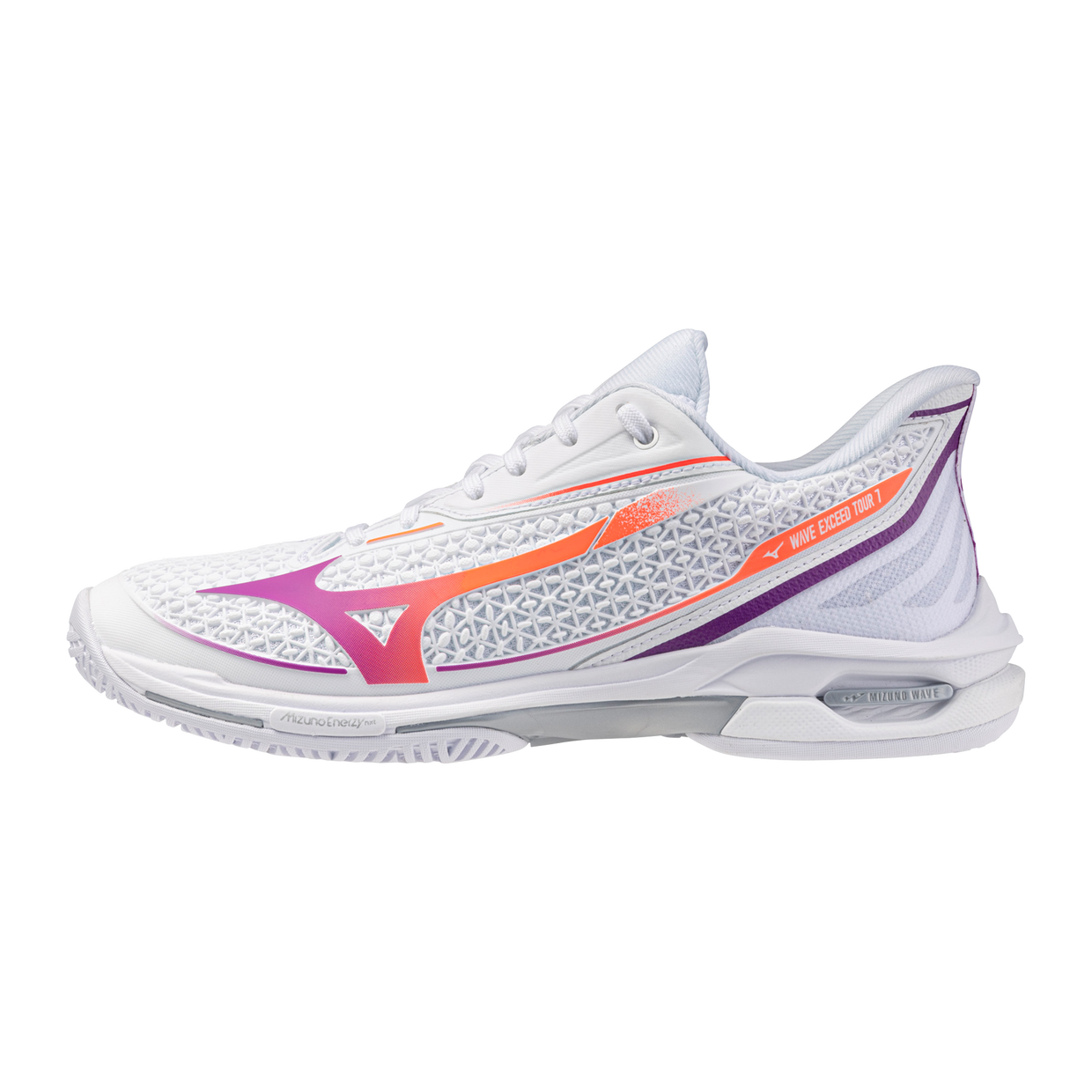 Mizuno 550119 Wave Exceed Tour 7 Ac Women Tennis Shoes - White Dahlia
