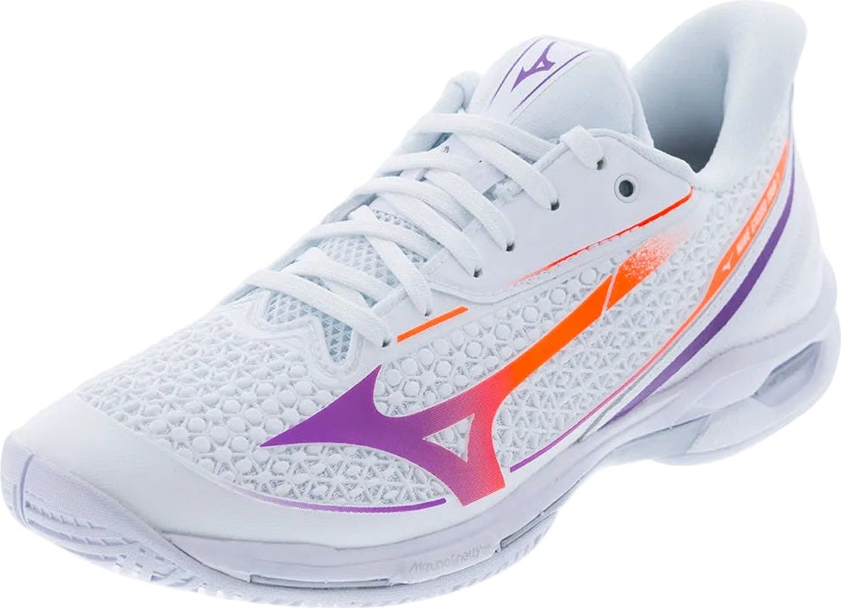 Mizuno 550119 Wave Exceed Tour 7 Ac Women Tennis Shoes - White Dahlia