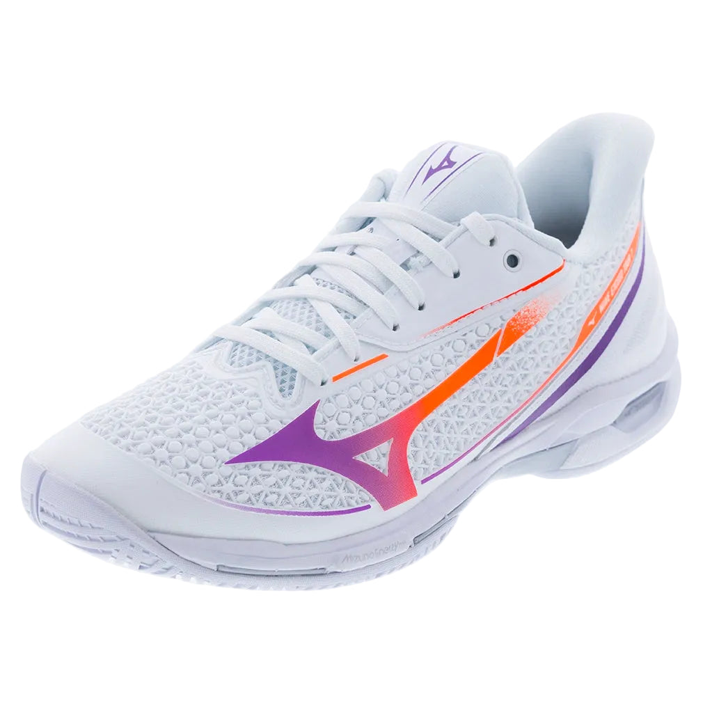 Mizuno 550119 Wave Exceed Tour 7 Ac Women Tennis Shoes - White Dahlia