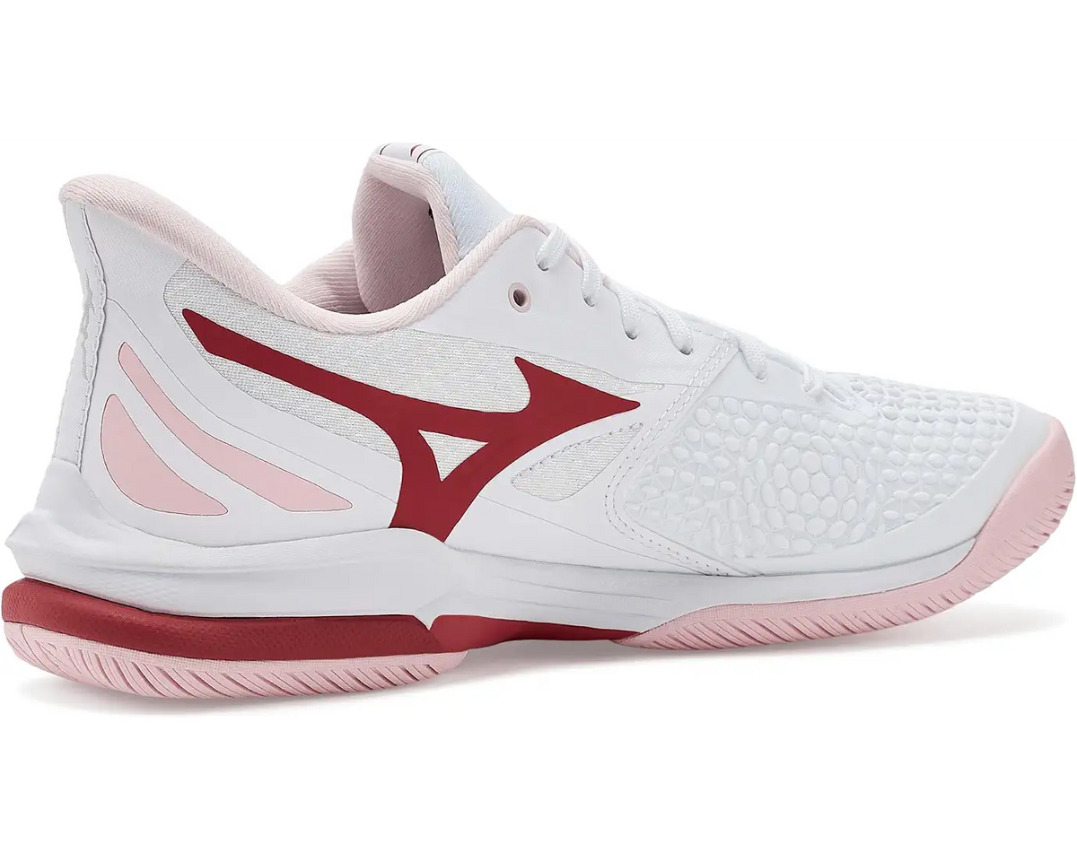 Mizuno 550119 Wave Exceed Tour 7 Ac Women Tennis Shoes - White Fiery Red