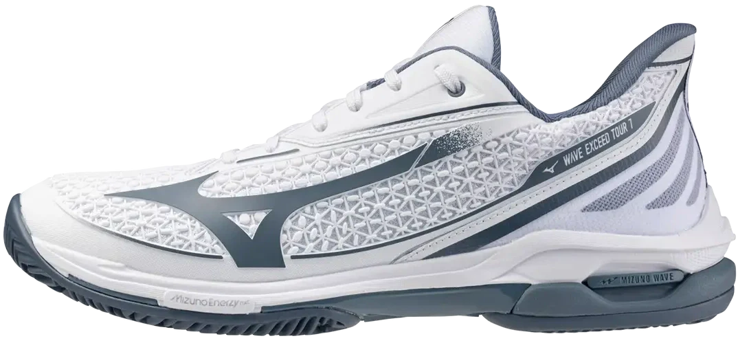 Mizuno 550120 Wave Exceed Tour 7 Cc Men’s Racquet Sports Shoe - White China Blue