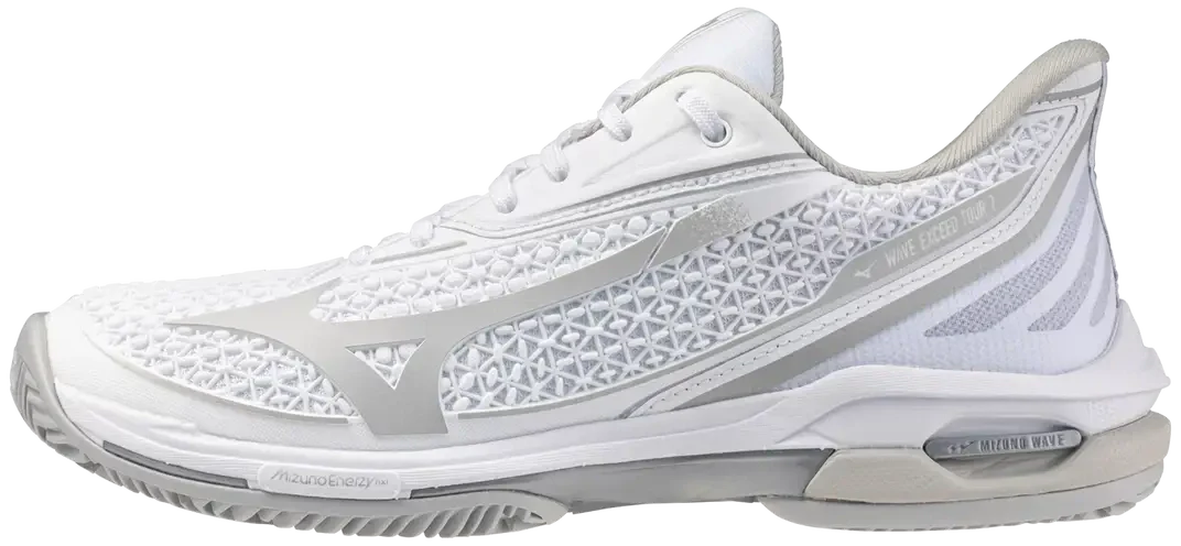 Mizuno 550121 Wave Exceed Tour 7 Cc Women’s Racquet Sports Shoe - White Harbor Mist - 6