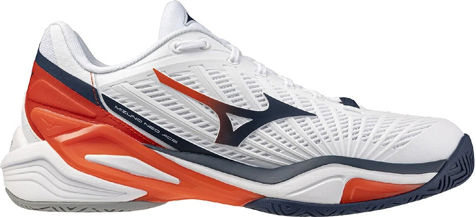 Mizuno 550125 Neo Ace Ac Men Tennis Shoes - White Insignia Blue