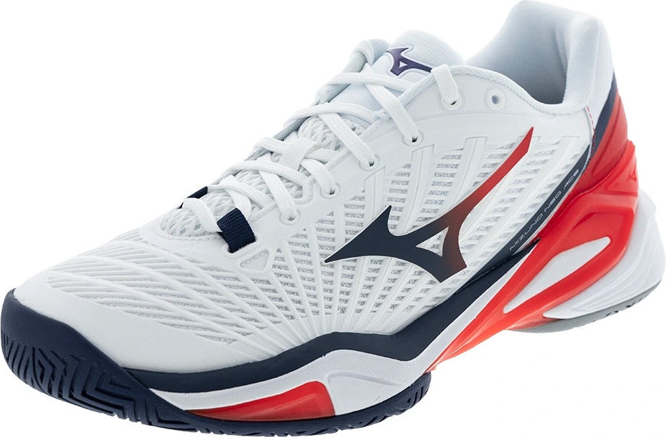Mizuno 550125 Neo Ace Ac Men Tennis Shoes - White Insignia Blue