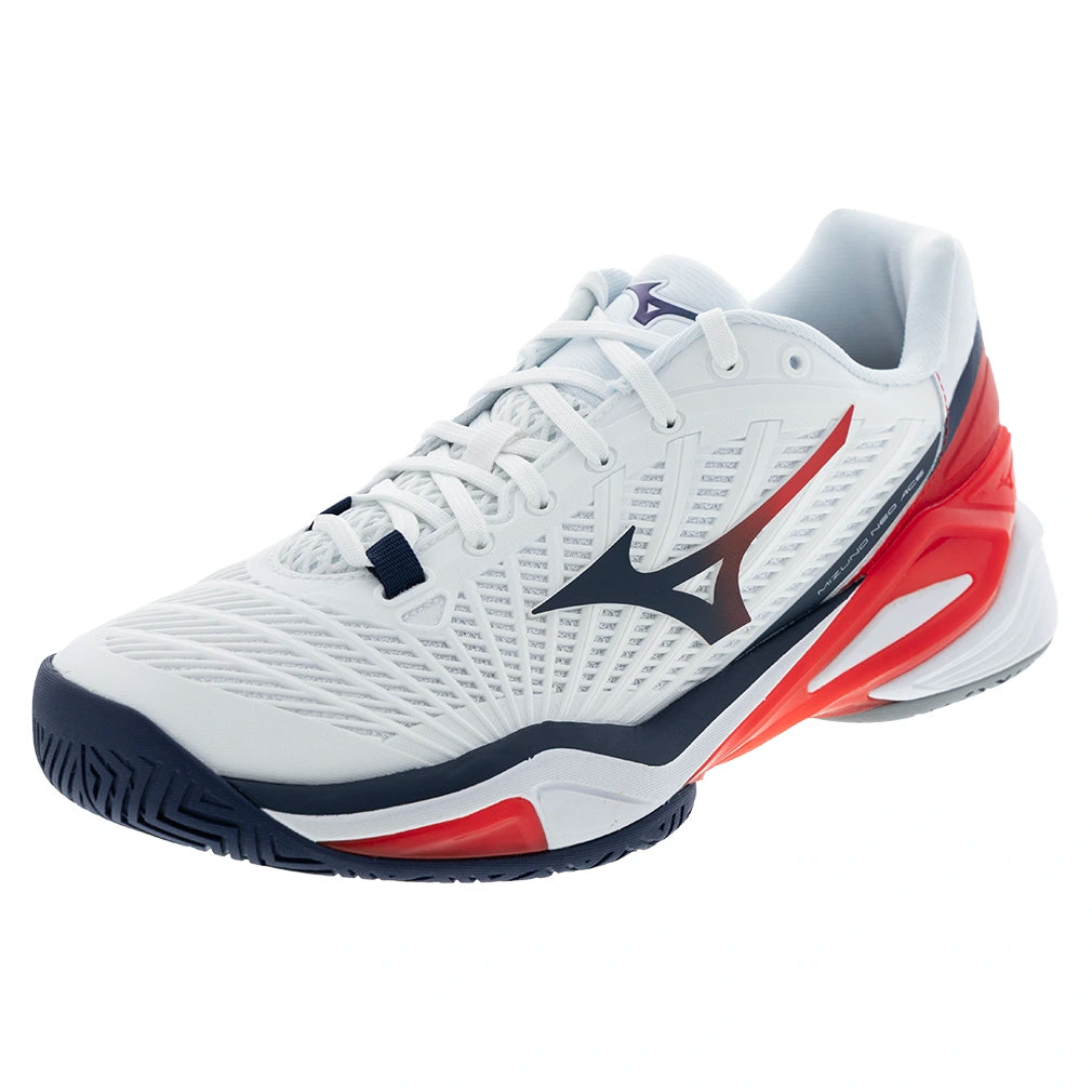 Mizuno 550125 Neo Ace Ac Men Tennis Shoes - White Insignia Blue