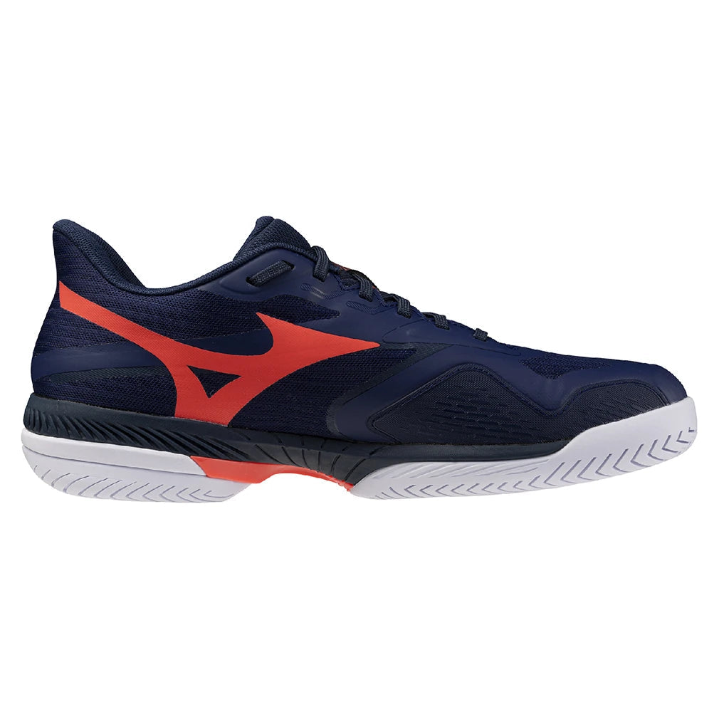 Mizuno 550127 Wave Exceed Court Ac Men Tennis Shoes - Beacon Blue Lava Orange
