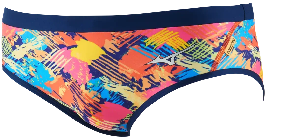 Mizuno 570051 Exer Men’s Brief Swimsuit - Orange