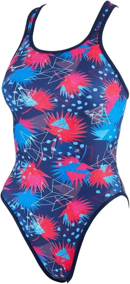 Mizuno 570053 Exer Women’s Double Cross Back Swimsuit - Blue - 18