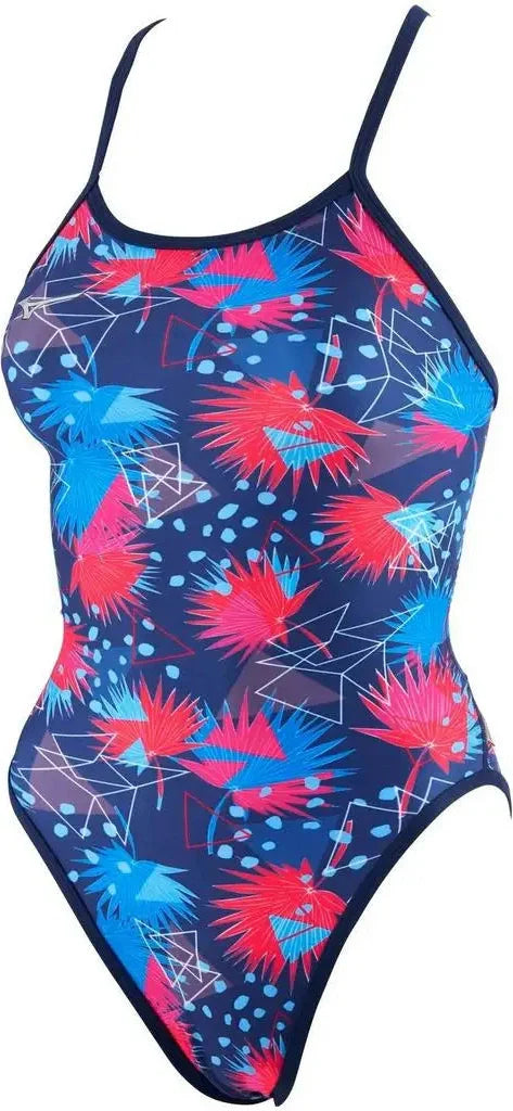 Mizuno 570055 Exer Women’s Thin Strap Swimsuit - Blue - 18