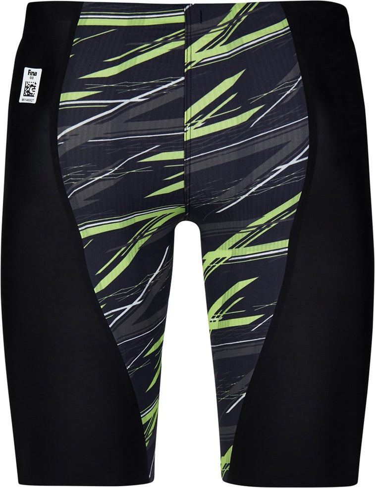 Mizuno 570069 Men’s Gx-sonic Neo All Generation (ag) Technical Swimsuit - Pure Black-green