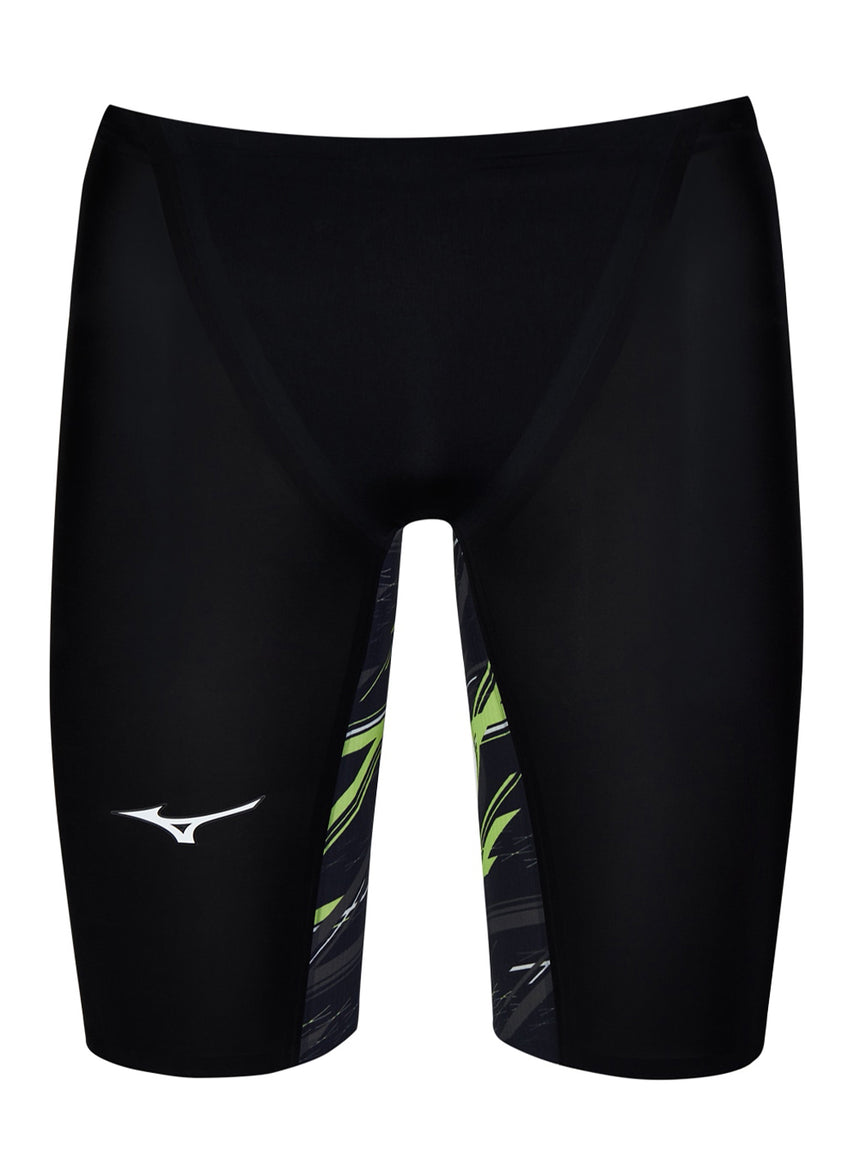 Mizuno 570069 Men’s Gx-sonic Neo All Generation (ag) Technical Swimsuit - Pure Black-green
