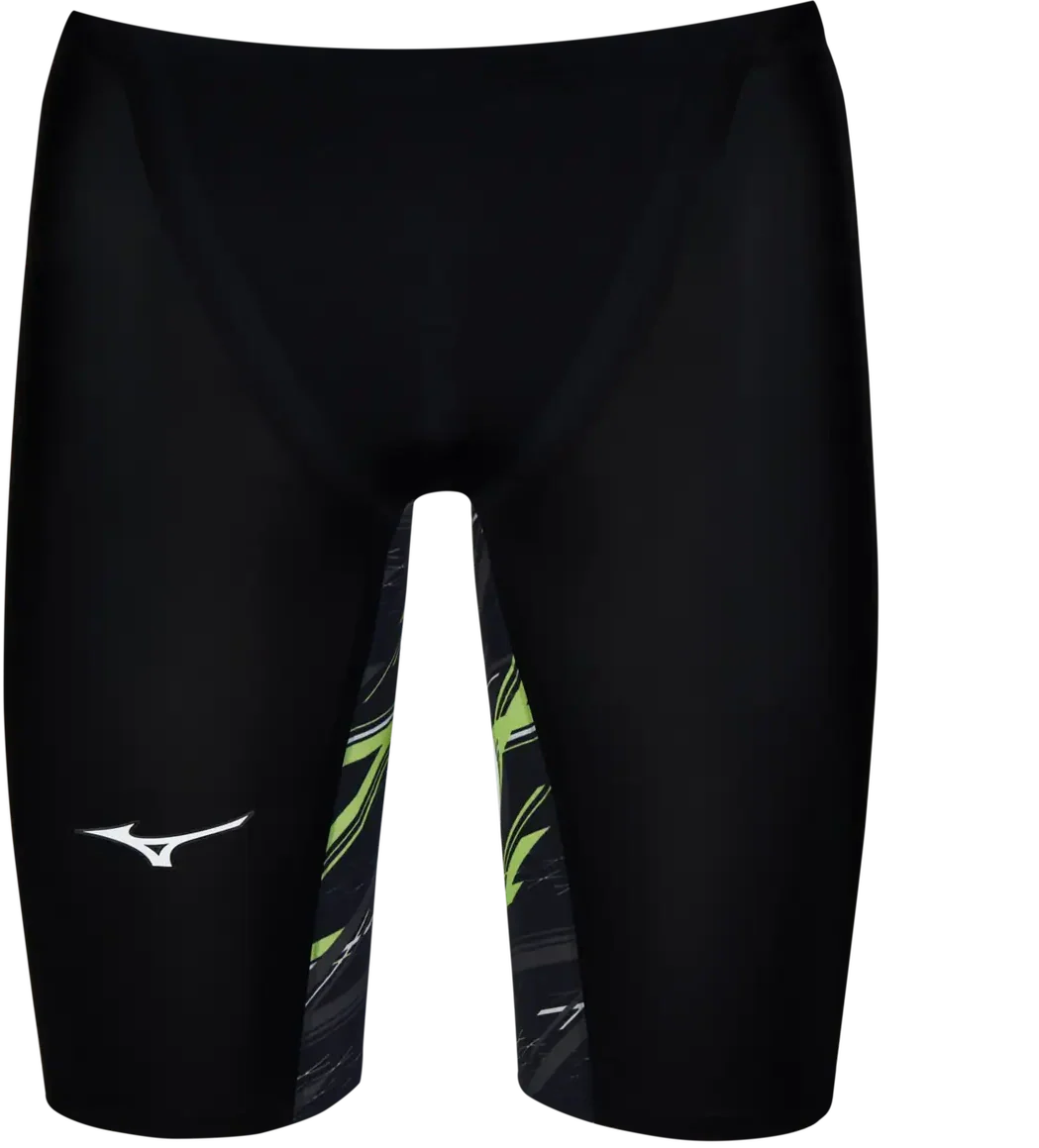 Mizuno 570069 Men’s Gx-sonic Neo All Generation (ag) Technical Swimsuit - Black-green - Adult Xxs
