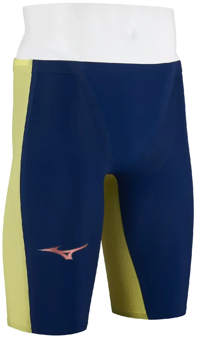 Mizuno 570100 Men’s Gx-sonic Royal Power (pw) Technical Swimsuit - Lime Punch-navy - 22