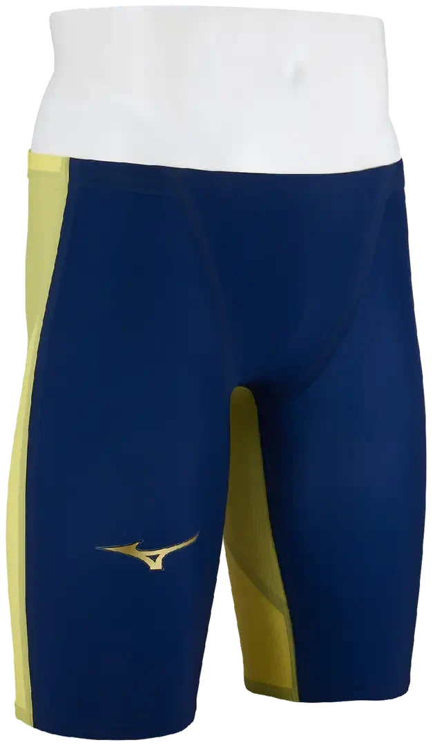 Mizuno 570102 Men’s Gx-sonic Royal Soft (sf) Technical Swimsuit - Lime Punch-navy - 22