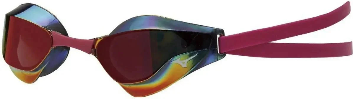 Mizuno 580002 Gx Sonic Racing Mirrored Swim Goggle - Smoke Red - one Size Fits Most