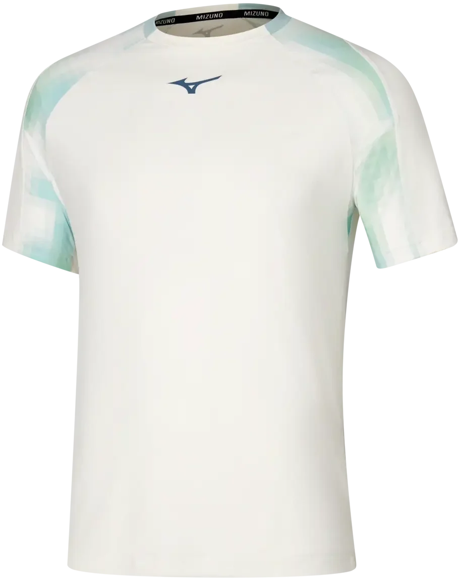 Mizuno 650004 Racquet Sports Men’s Shadow Tee - White - Adult s