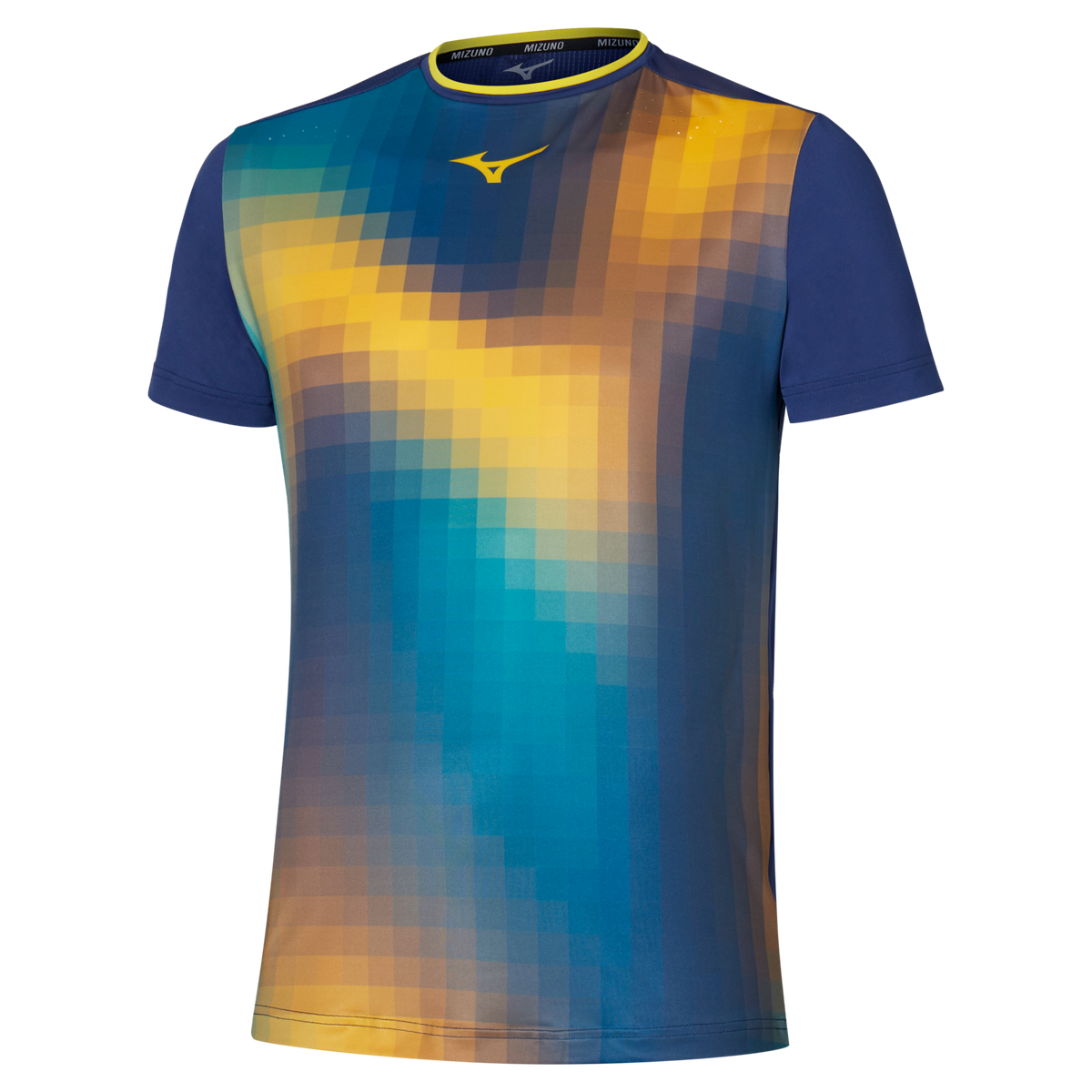 Mizuno 650005 Racquet Sports Men’s Shadow Graphic Tee - Bellwether Blue - Adult s