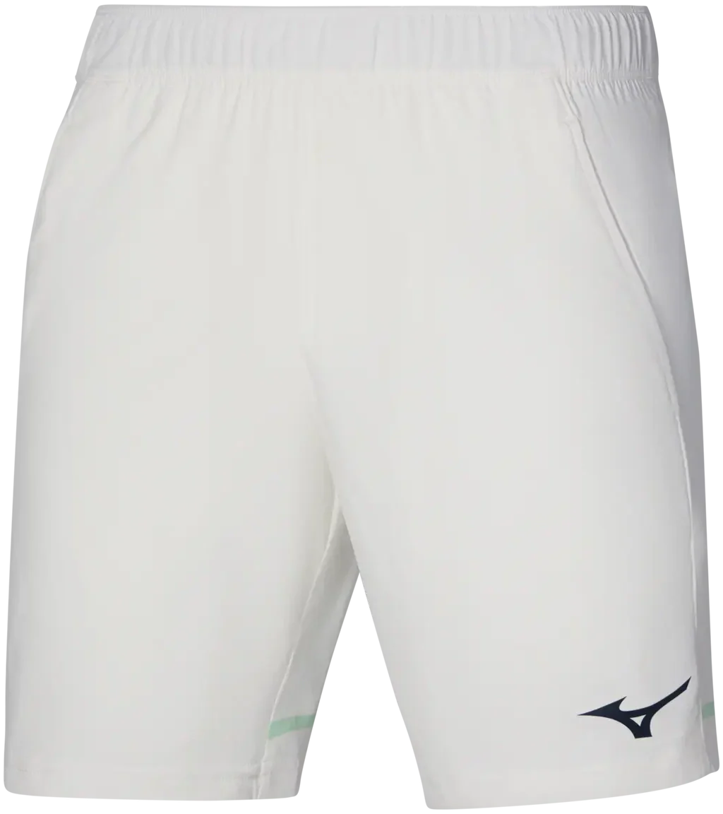 Mizuno 650008 Racquet Sports Men’s 8-inch Flex Short (lined) - White / Adult s