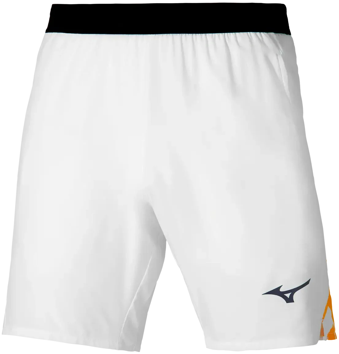 Mizuno 650009 Racquet Sports Men’s 8-inch Amplify Short - White-citrus - Adult s