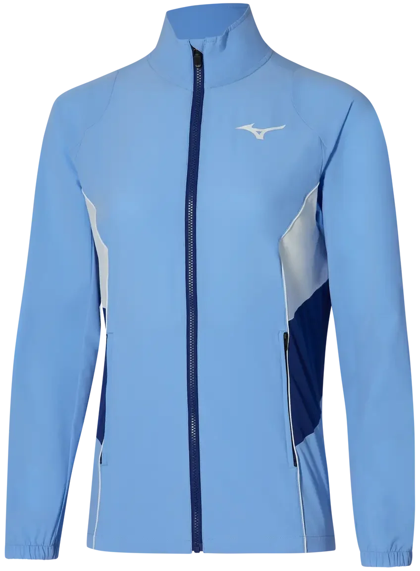 Mizuno 650010 Racquet Sports Women’s Shadow Jacket - Bel Air Blue - Ladies Xs