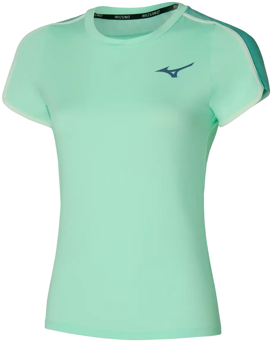 Mizuno 650012 Racquet Sports Women’s Printed Tee - Bay - Ladies Xs