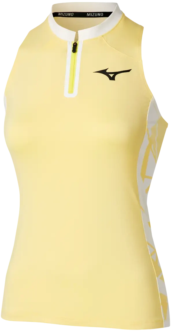 Mizuno 650013 Racquet Sports Women’s Printed Tank - Lemon Tonic - Ladies Xs