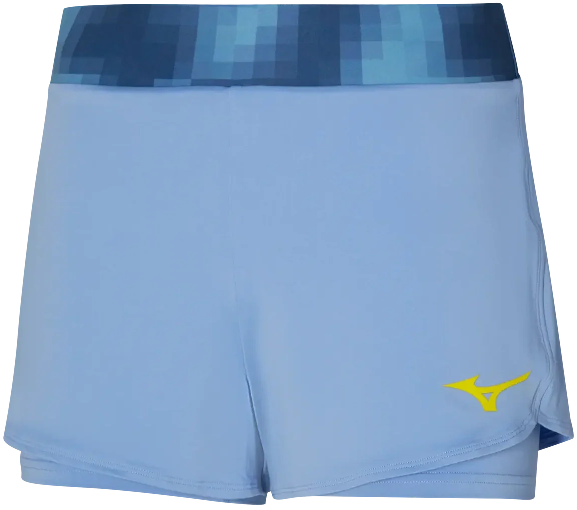 Mizuno 650018 Racquet Sports Women’s Flex Short - Bel Air Blue - Ladies Xs
