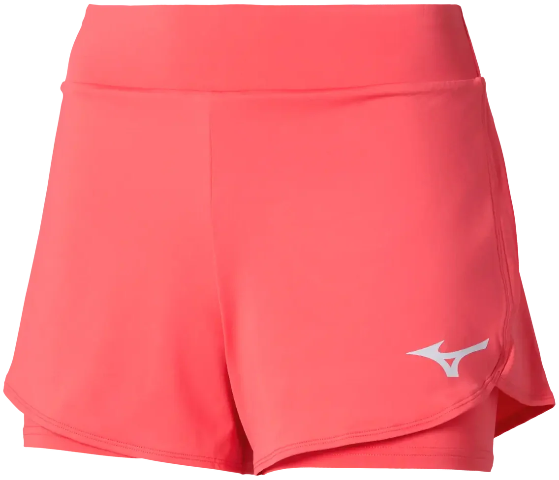Mizuno 650018 Racquet Sports Women’s Flex Short - Calypso Coral - Ladies Xs