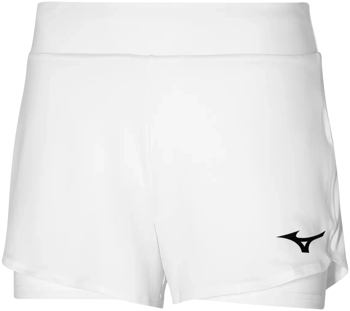Mizuno 650018 Racquet Sports Women’s Flex Short - White - Ladies Xs